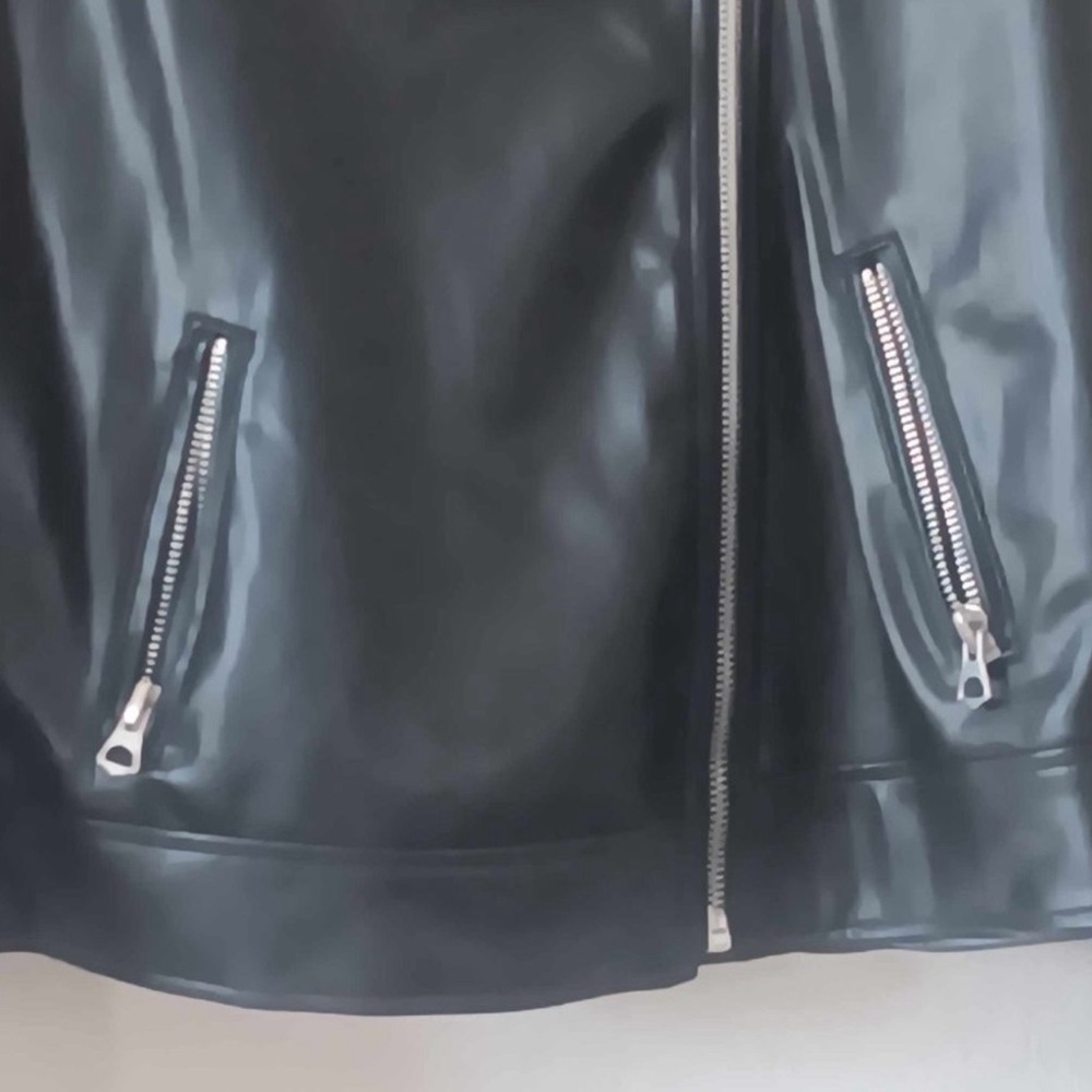 Torrid Asymmetrical Black Faux Leather Moto Jacket - Picture 6 of 12